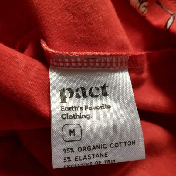Pact organic cotton fit and flare red floral dress - Picture 5 of 6